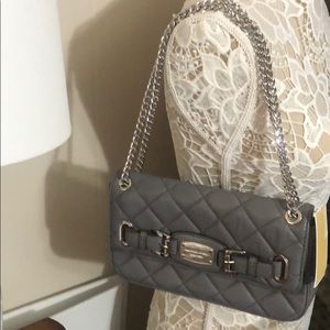 Michael Kors Shoulder Flap in Heather Grey